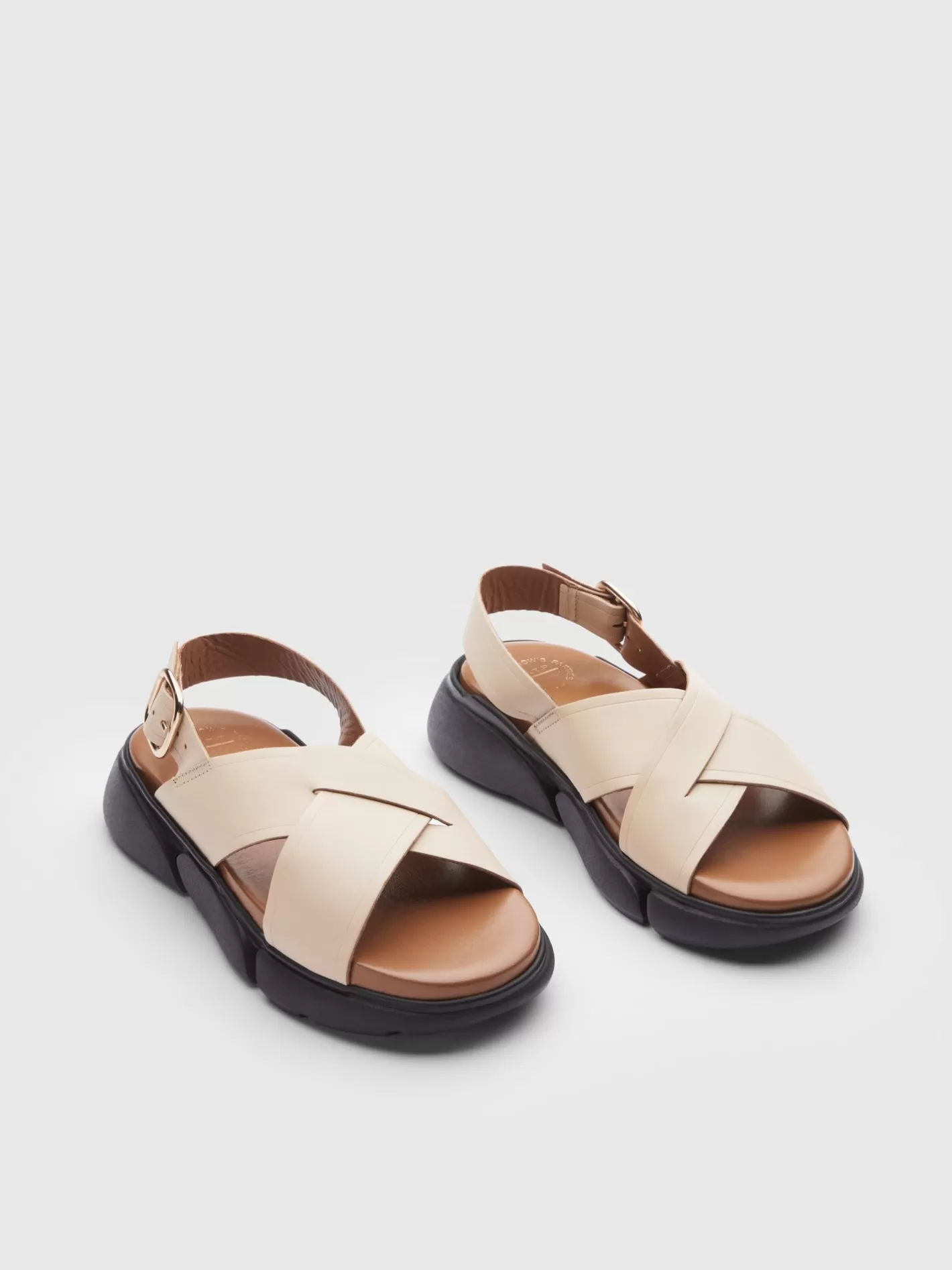 Hot Barisci Leather Chunky Sandals Women Sandals