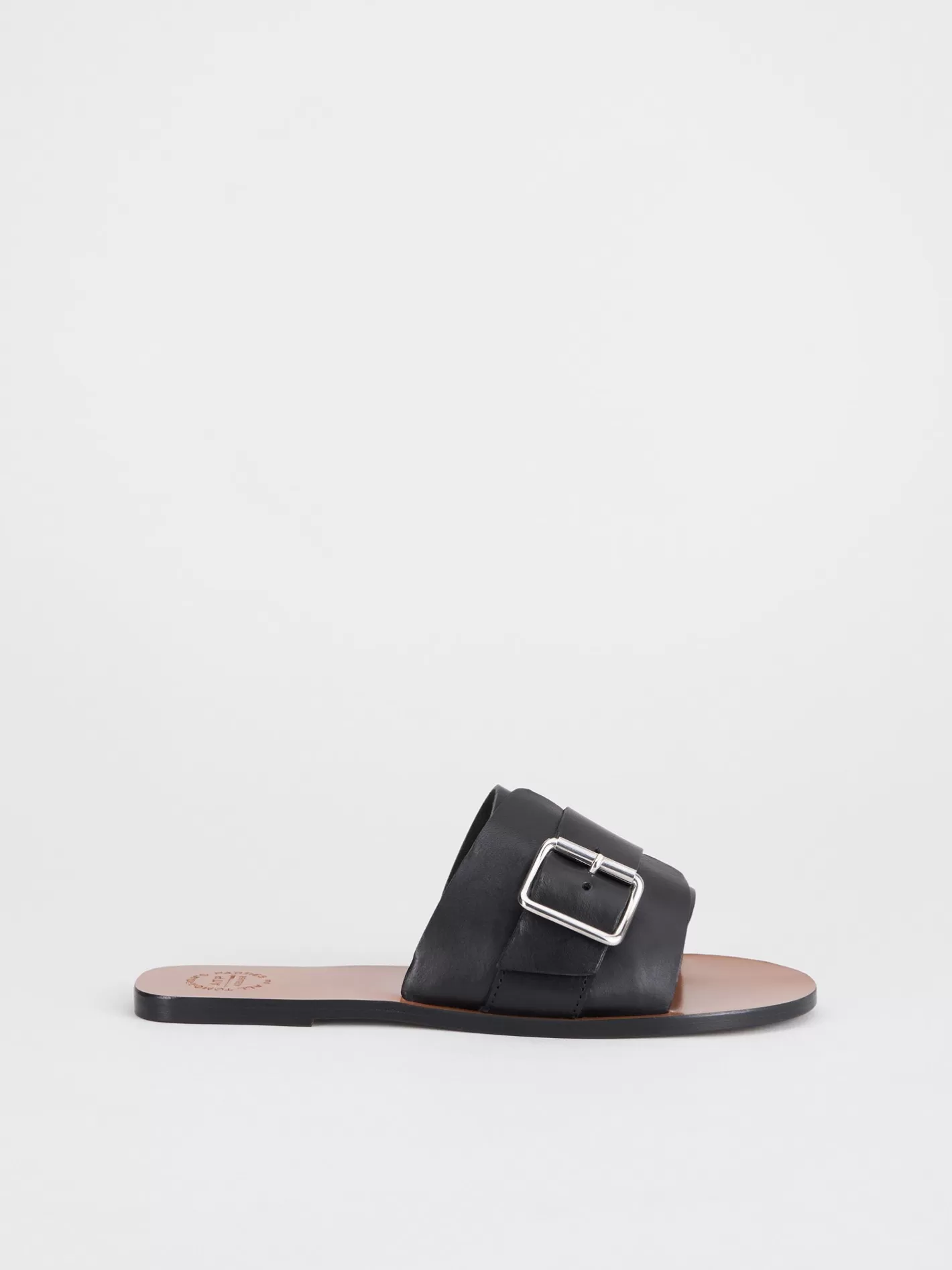 New Brienza Leather Flat Sandals Women Sandals