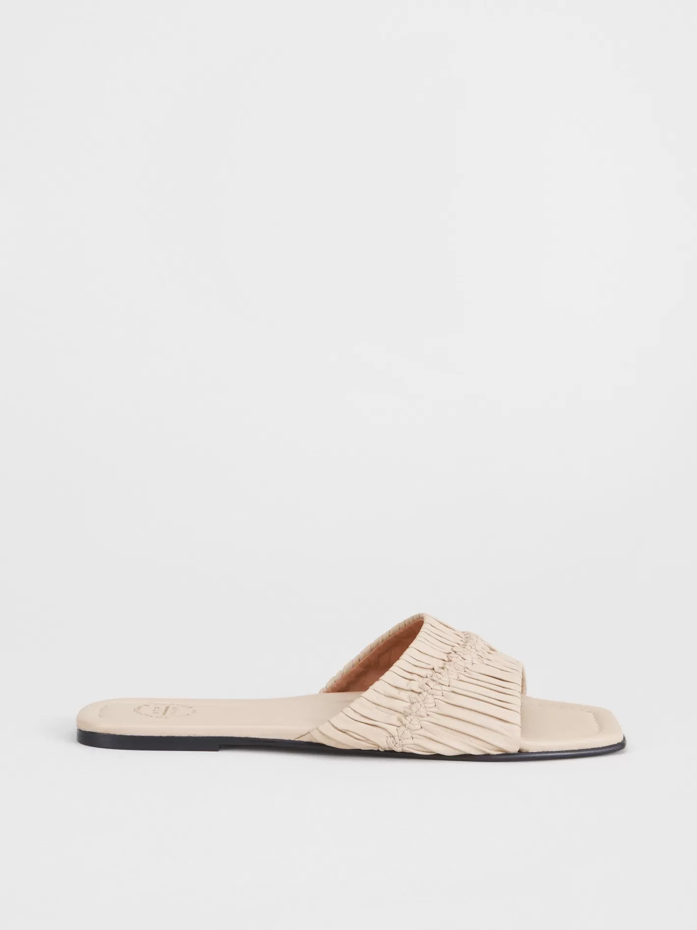 Shop Casoria Nappa Plisse Flat Sandals Women Sandals